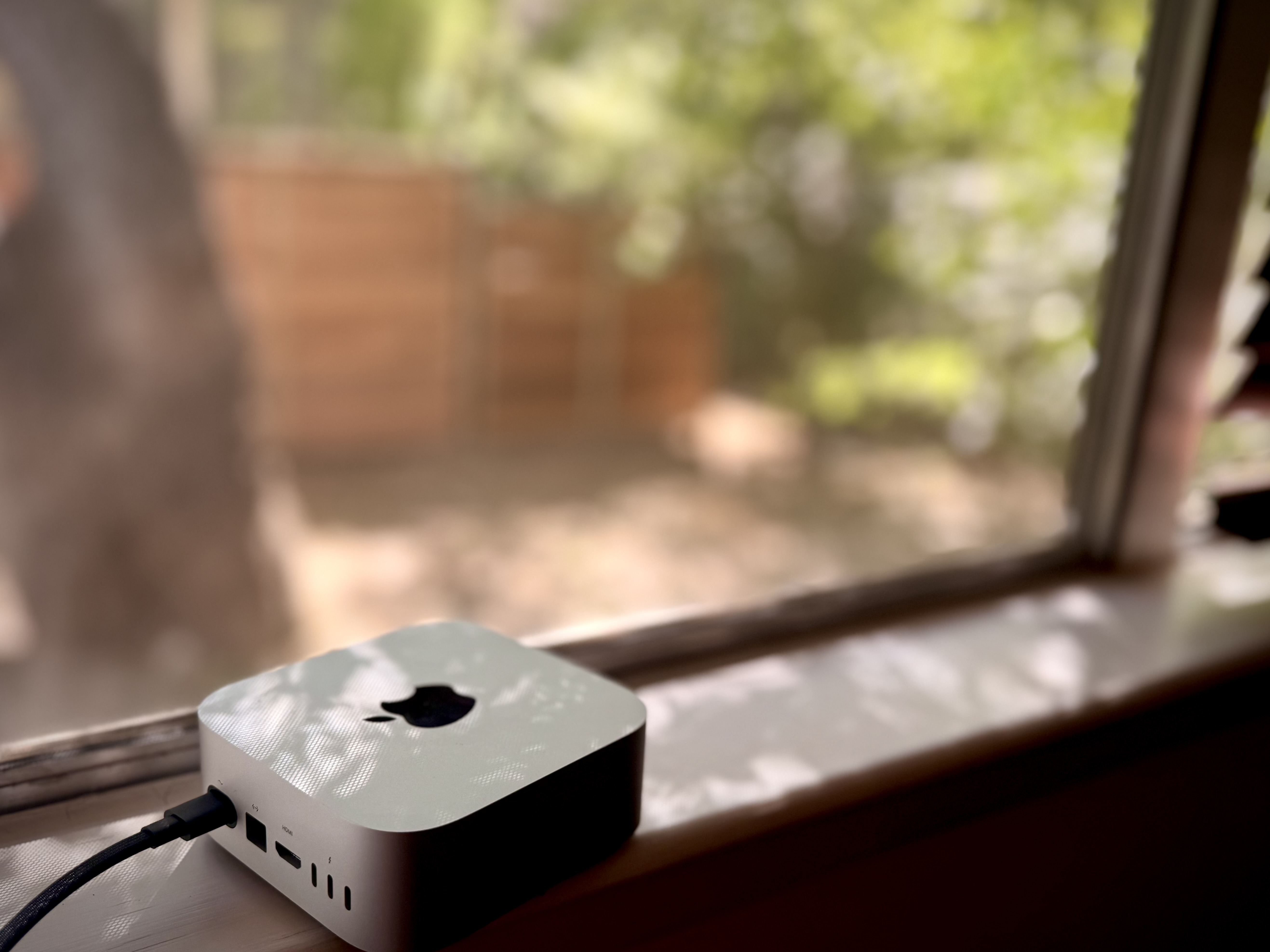 Mac Mini in the Austin sun